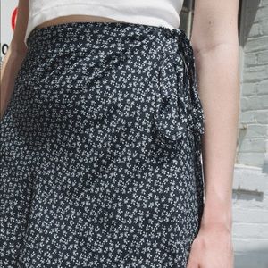 Brandy Melville Blue Wrap Skirt